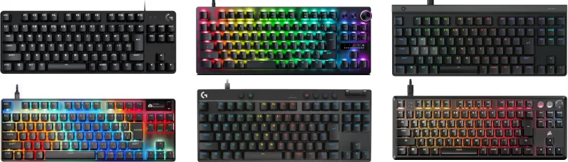 テンキーレス・ゲーミングキーボードのトップ画像