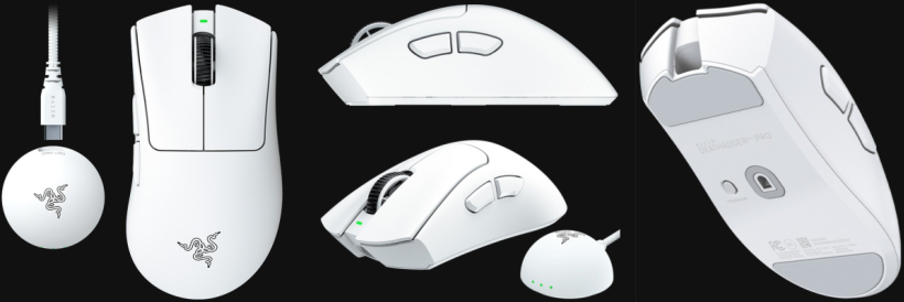 DeathAdder V4 Pro Whiteの画像