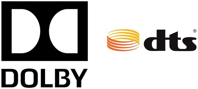 DolbyとDTSのロゴ画像