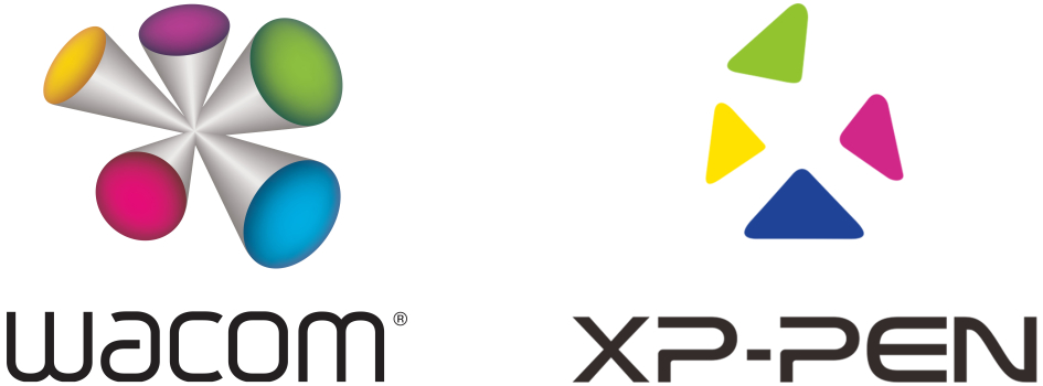 WacomとXP-PENのロゴ画像